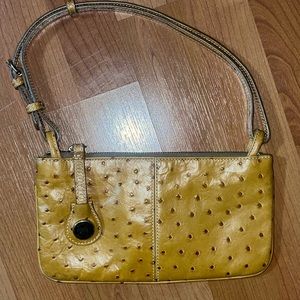 Vintage Dooney & Bourne Leather Ostrich Mini Handbag